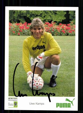 Uwe Kamps Autogrammkarte Borussia Mönchengladbach 1987-88 Orig Sign