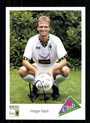 Holger Fach Autogrammkarte Borussia Mönchengladbach 1992-93 2. Karte