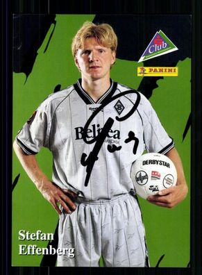 Stefan Effenberg Autogrammkarte Borussia Mönchengladbach 1997-98 Orig Sign