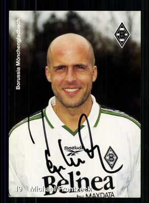 Michael Frontzeck Autogrammkarte Borussia Mönchengladbach 1998-99 Orig Sign