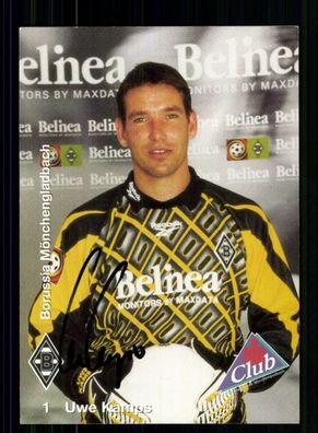 Uwe Kamps Autogrammkarte Borussia Mönchengladbach 1999-00 Orig Sign