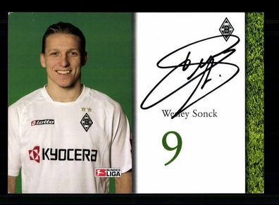Wesley Sonck Autogrammkarte Borussia Mönchengladbach 2004-05 2. Karte