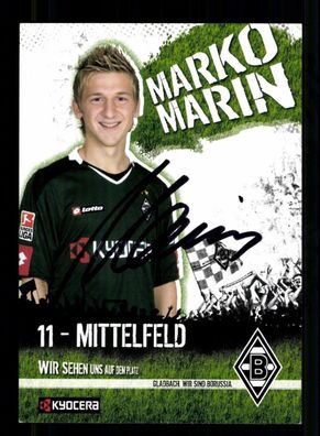 Marko Marin Autogrammkarte Borussia Mönchengladbach 2007-08 Orig. Sign.