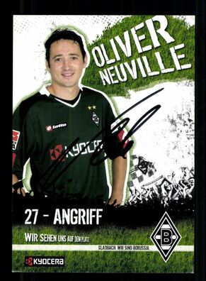 Oliver Neuville Autogrammkarte Borussia Mönchengladbach 2007-08 Orig. Sign.