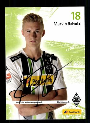 Marvin Schulz Autogrammkarte Borussia Mönchengladbach 2014-15