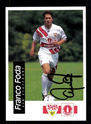 Franco Foda Autogrammkarte VfB Stuttgart 1994-95 Original Signiert