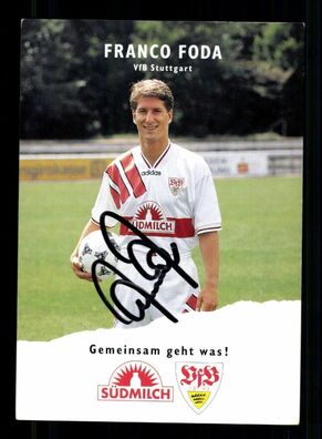 Franco Foda Autogrammkarte VfB Stuttgart 1995-96 Original Signiert