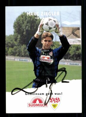 Marc Ziegler Autogrammkarte VfB Stuttgart 1995-96 Original Signiert