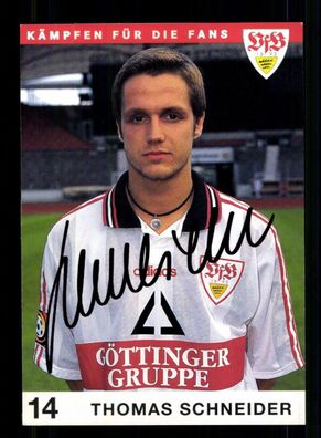 Thomas Schneider Autogrammkarte VfB Stuttgart 1997-98 Original Signiert