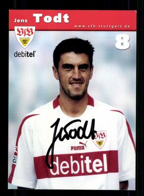 Jens Todt Autogrammkarte VfB Stuttgart 2002-03 Original Signiert