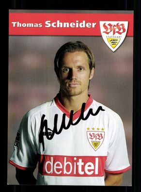Thomas Schneider Autogrammkarte VfB Stuttgart 2003-04 Original Signiert
