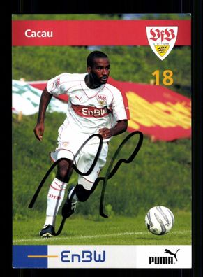 Cacau Autogrammkarte VfB Stuttgart 2005-06 Original Signiert