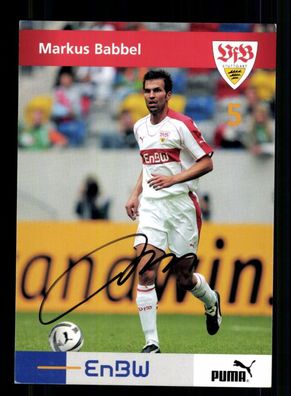 Markus Babbel Autogrammkarte VfB Stuttgart 2005-06 Original Signiert