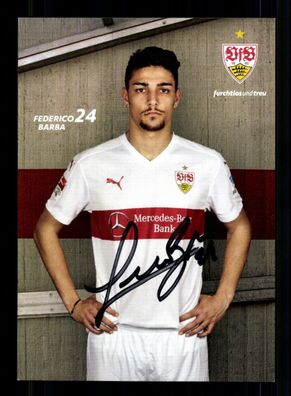 Frederico Barba Autogrammkarte VfB Stuttgart 2015-16 Original Signiert