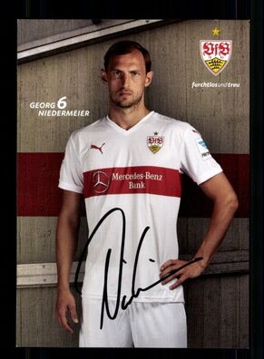 Georg Niedermeier Autogrammkarte VfB Stuttgart 2015-16 Original Signiert