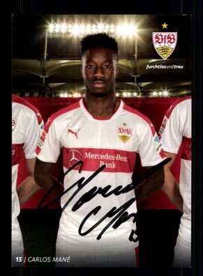 Carlos Mane Autogrammkarte VfB Stuttgart 2016-17 Original Signiert