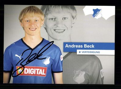 Andreas Beck Autogrammkarte TSG Hoffenheim 2008-09 Original Signiert