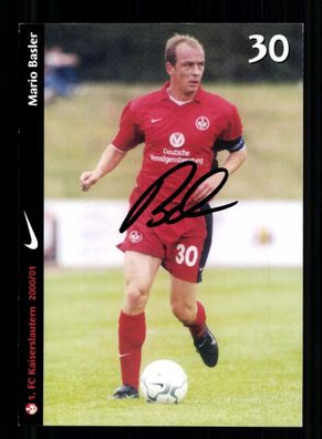 Mario Basler Autogrammkarte 1 FC Kaiserslautern 2000-01 Original Sign