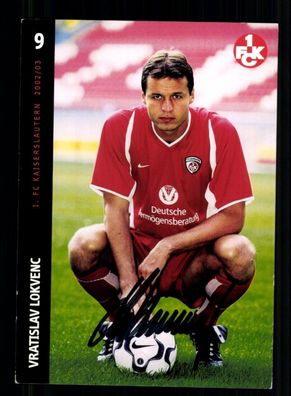 Vratislav Lokvenc Autogrammkarte 1 FC Kaiserslautern 2002-03 Original Signiert