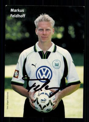 Markus Feldhoff Autogrammkarte VFL Wolfsburg 1999-00 Original Signiert