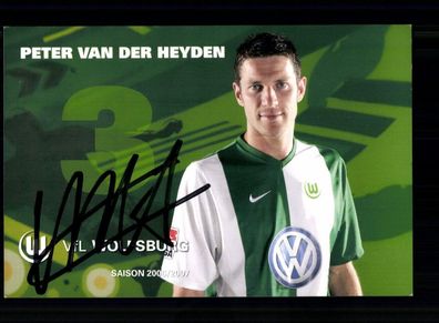 Peter van der Heyden Autogrammkarte VFL Wolfsburg 2006-07 Original Signiert