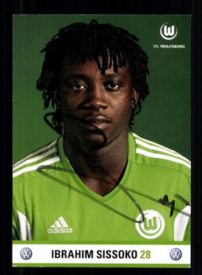 Ibrahim Sissoko Autogrammkarte VFL Wolfsburg 2011-12 Original Signiert