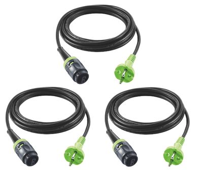 3x Festool PLUG IT-KABEL 203935 H 05 RN-F-4/3 Gummikabel 4 M Kabelersatz