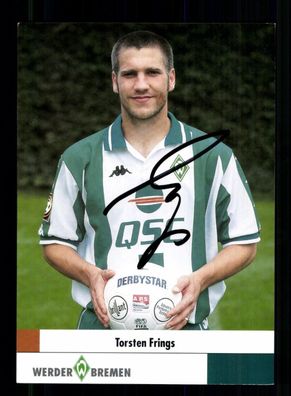 Torsten Frings Autogrammkarte Werder Bremen 2000-01 Original Signiert