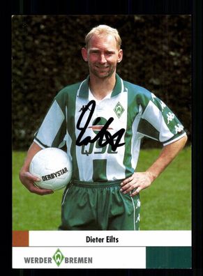Dieter Eilts Autogrammkarte Werder Bremen 2000-01 Original Signiert