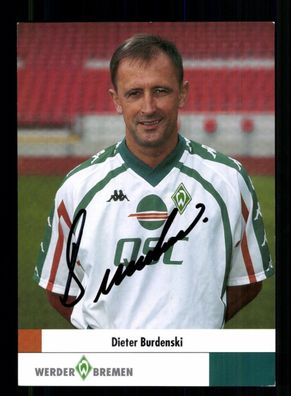 Dieter Burdenski Autogrammkarte Werder Bremen 2000-01 Original Signiert