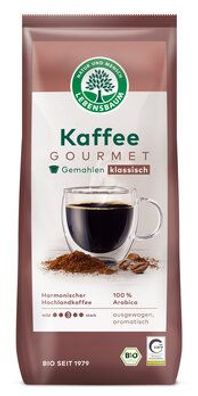 Lebensbaum 6x Kaffee Gourmet, klassisch, gemahlen 500g