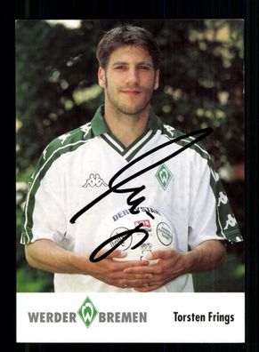 Torsten Frings Autogrammkarte Werder Bremen 2001-02 Original Signiert