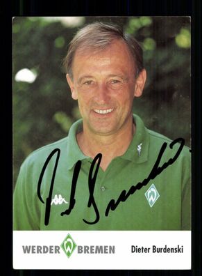 Dieter Burdenski Autogrammkarte Werder Bremen 2001-02 Original Signiert