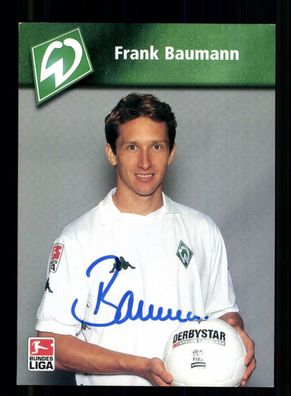 Frank Baumann Autogrammkarte Werder Bremen 2002-03 1. Karte Original Signiert