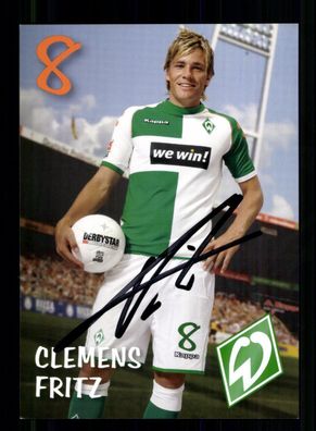 Clemens Fritz Autogrammkarte Werder Bremen 2006-07 2. Karte Original Signiert