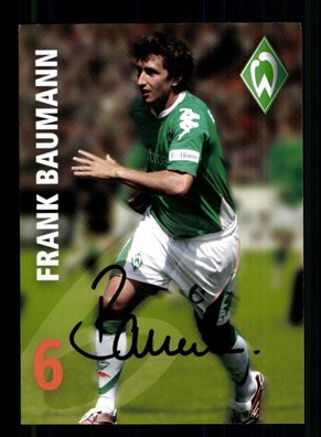 Frank Baumann Autogrammkarte Werder Bremen 2007-08 Original Signiert