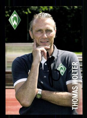 Thomas Wolter Autogrammkarte Werder Bremen 2012-13 Original Signiert