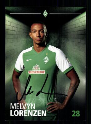 Melvyn Lorenzen Autogrammkarte Werder Bremen 2015-16 Original Signiert