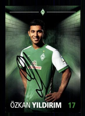 Özkan Yildirim Autogrammkarte Werder Bremen 2015-16 Original Signiert