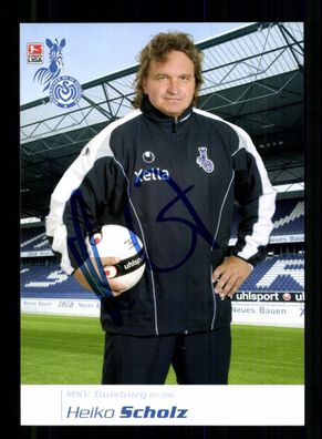 Heiko Scholz Autogrammkarte MSV Duisburg 2007-08 Original Signiert