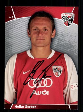 Heiko Gerber Autogrammkarte FC Ingolstadt 2008-09 Original Signiert