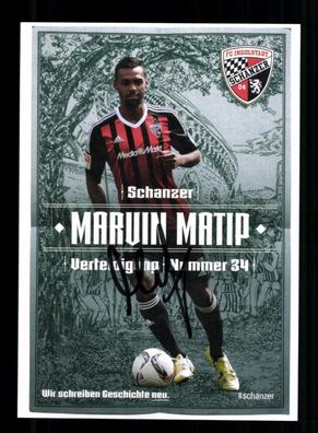 Marvin Matip Autogrammkarte FC Ingolstadt 2015-16 Original Signiert