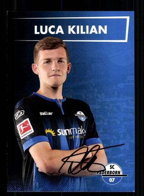 Luca Kilian Autogrammkarte SC Paderborn 2019-20 Original Signiert