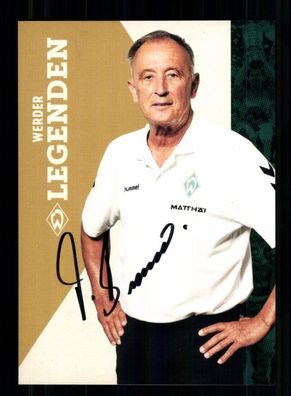 Dieter Burdenski Autogrammkarte Werder Bremen 2023-24 Legenden Original Signiert
