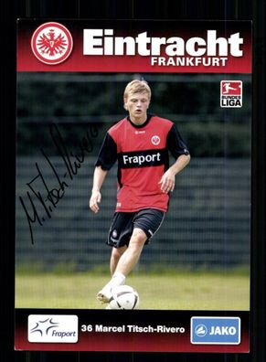 Marcel Titsch Rivero Autogrammkarte Eintracht Frankfurt 2009-10 Original Sign
