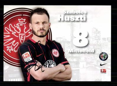 Szabolcs Huszti Autogrammkarte Eintracht Frankfurt 2015-16 Original Sign.