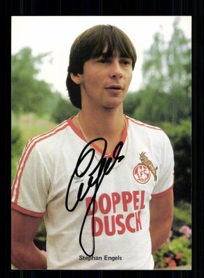 Stephan Engels Autogrammkarte 1 FC Köln 1982-83 Original Signiert