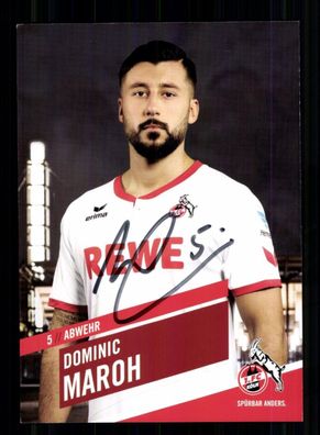Dominic Maroh Autogrammkarte 1 FC Köln 2015-16 Original Signiert