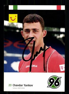 Chavdar Yankov Autogrammkarte Hannover 96 2007-08 Original Signiert