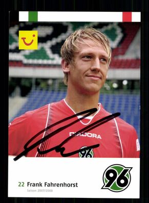 Frank Fahrenhorst Autogrammkarte Hannover 96 2007-08 Original Signiert